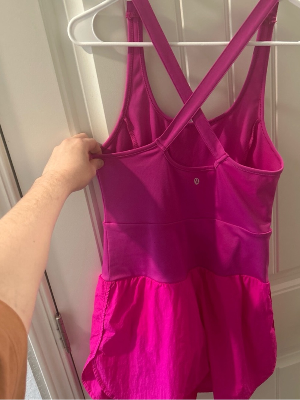 lululemon athletica Bright Fuchsia One-Piece Romper